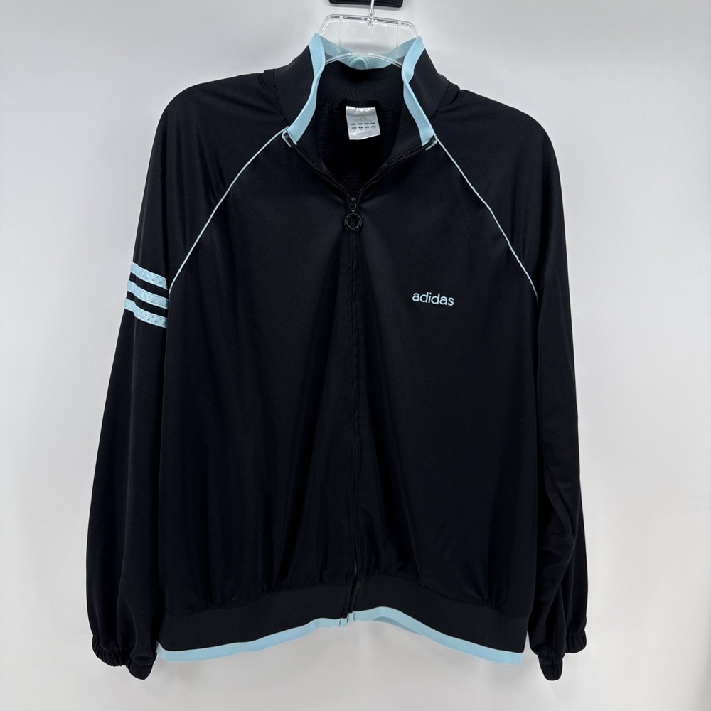 Adidas‎ Zip Up Track Performance Black Jacket Size Extra Large